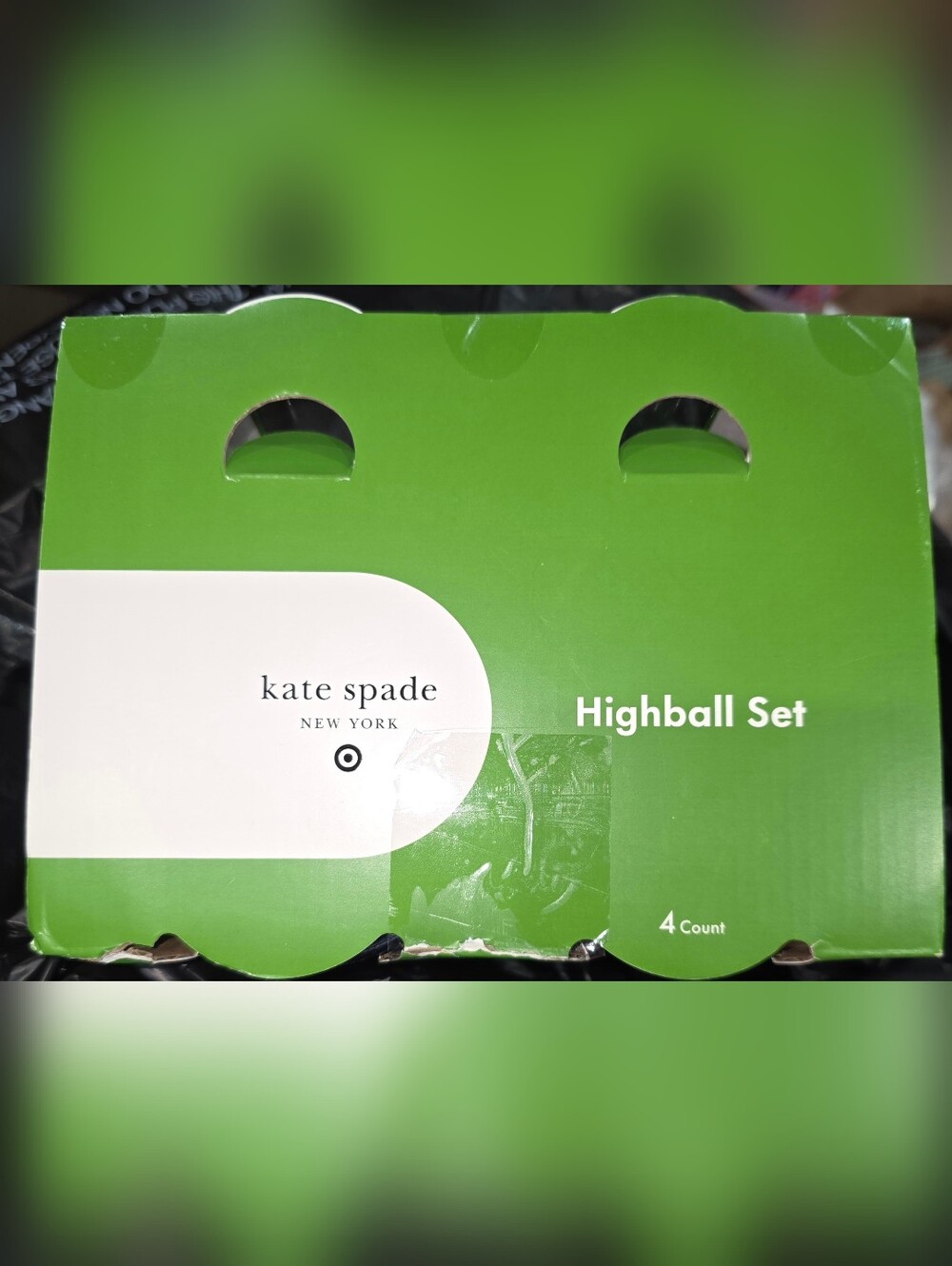 Kate Spade New York Highball Glasses - Green Packaging